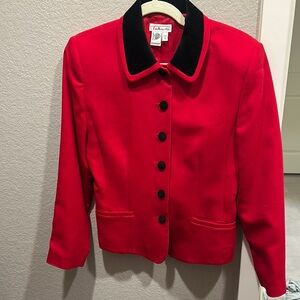 Red & Black Women's Jacket